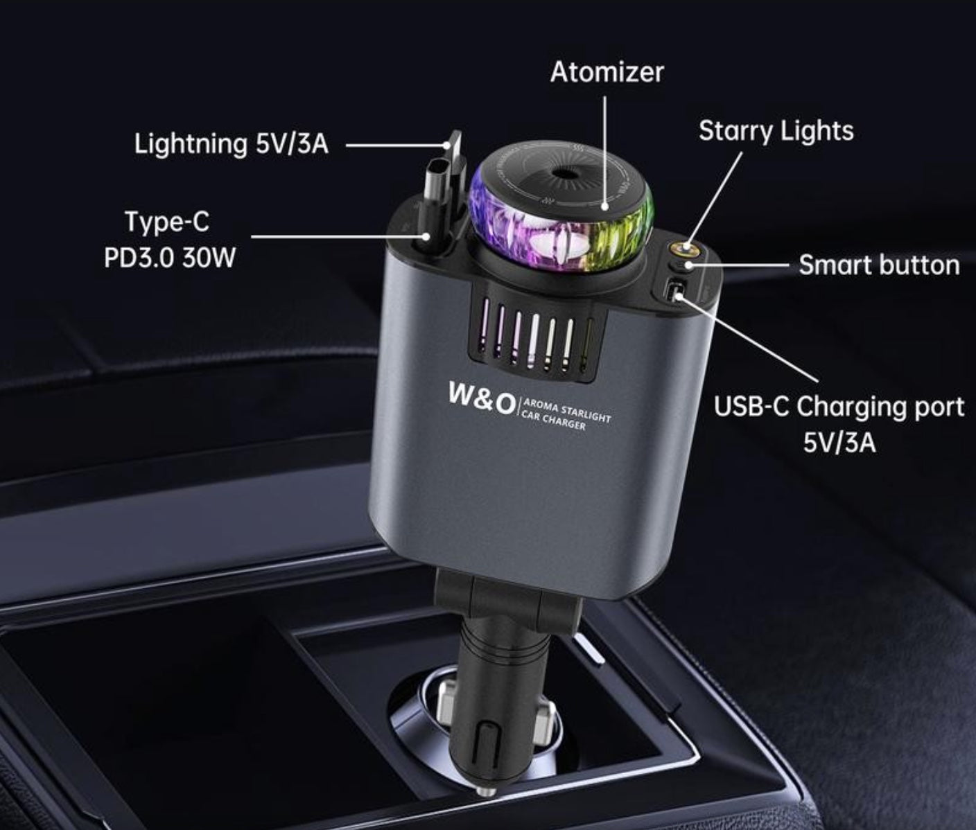 Starlight Aroma Car Charger