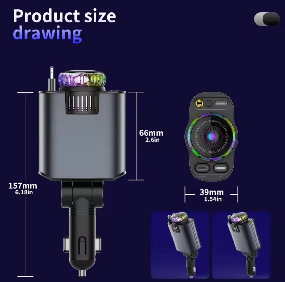 Starlight Aroma Car Charger