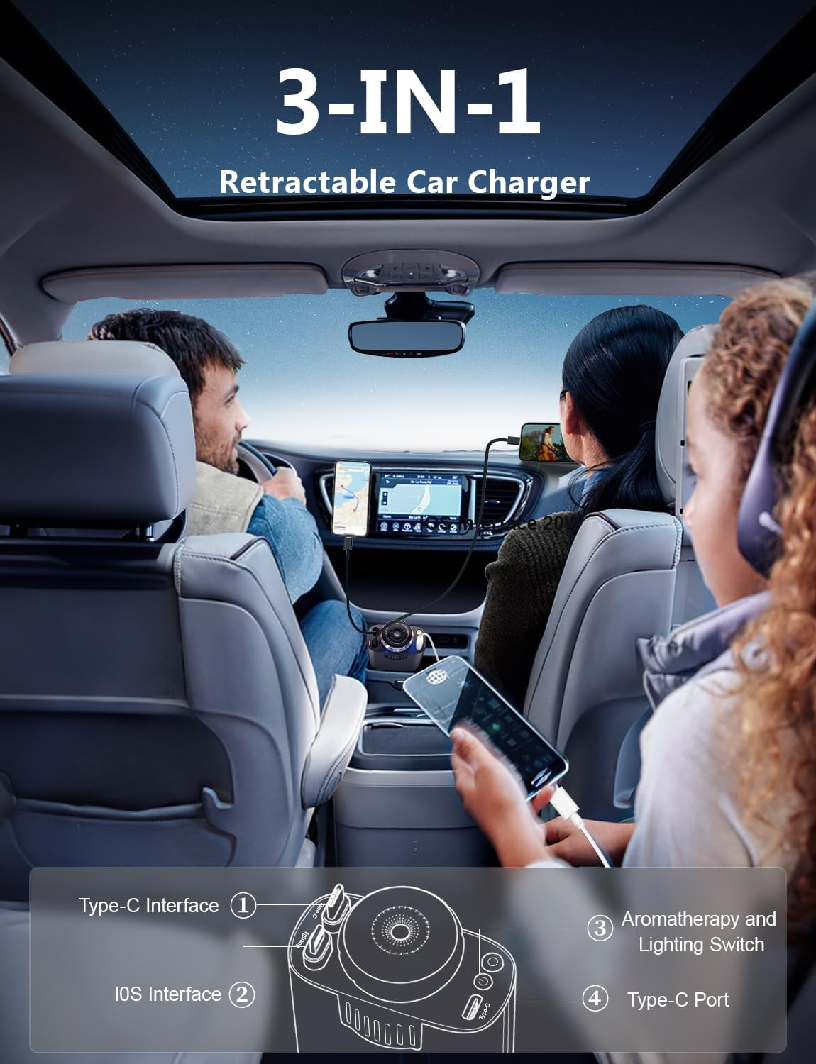 Starlight Aroma Car Charger